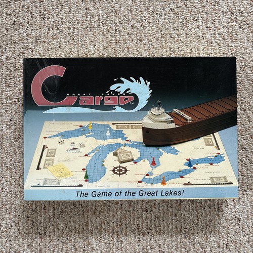 Great Lakes Cargo Board Game Edmund Fitzgerald Shipwrecks 1989 Vintage COMPLETE - Picture 2 of 23