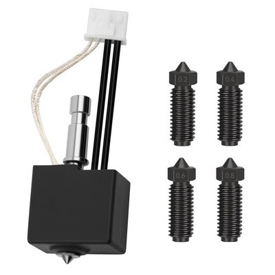 Upgrade Hotend Kit for Anycubic Kobra S1 3D Printer with Hardened Steel Nozzles