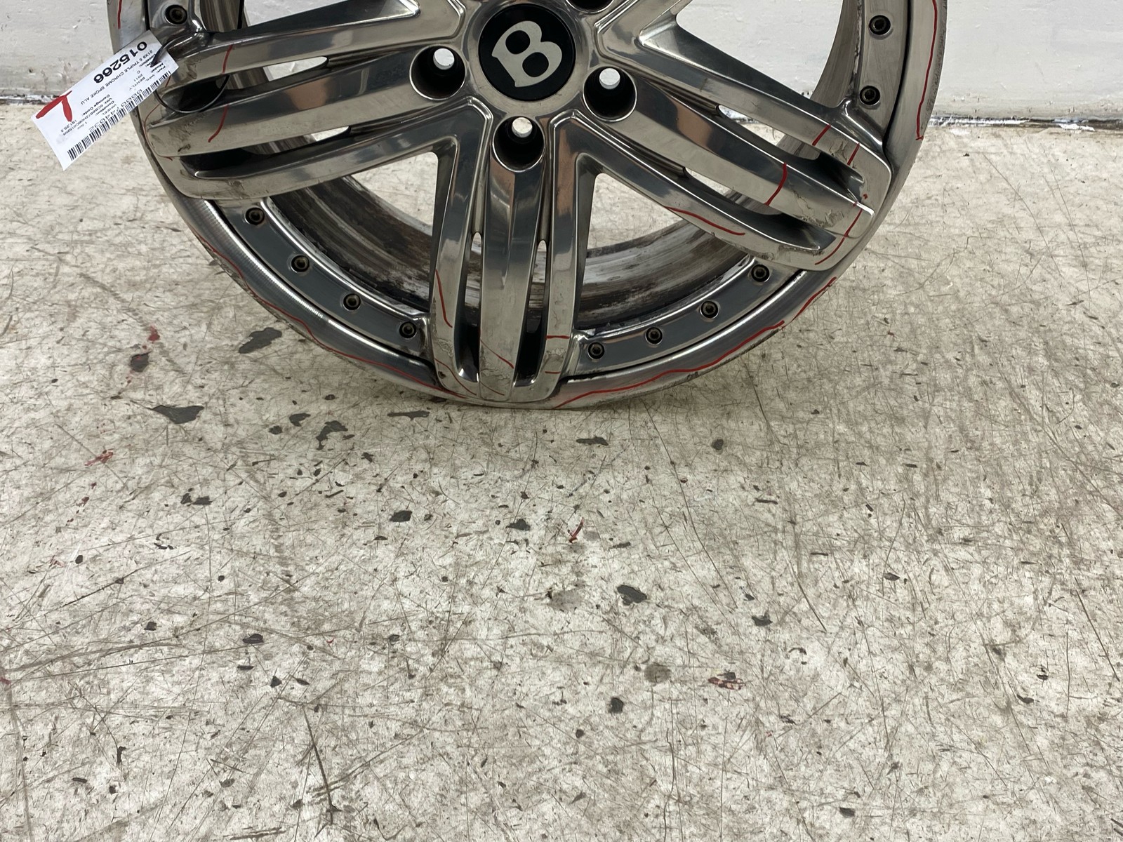 2010-2020 BENTLEY MULSANNE OEM 21X9 5 TRIPLE CHROME SPOKE ALUMINUM WHEEL RIM