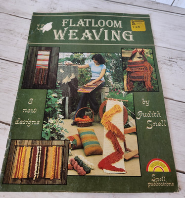 1976 Flatloom Weaving Flat Loom Judith Snell Weave Easy Book