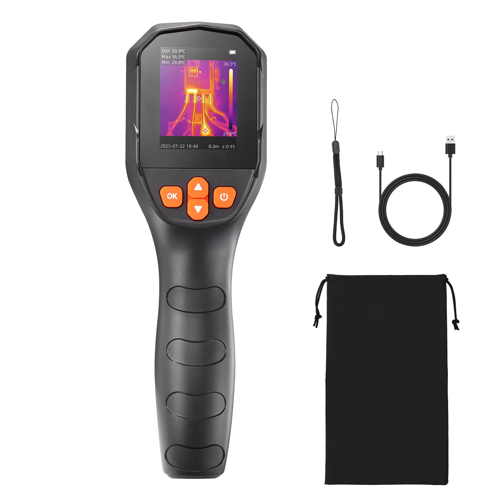 Caméra thermique portable 240x180 infrarouge Uimoso pour diagnostic bâtiment
