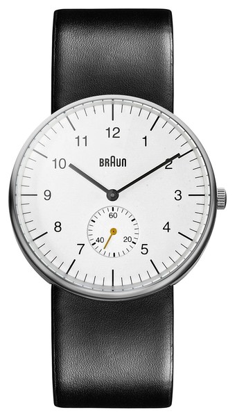 Braun Bn0024 Klassische Quarzuhr Mit Kleiner Sekunde (40 Mm), WeißEs-image