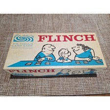 Vintage Parker Brothers Flinch Card Game Complete 1963 Instructions Original Box