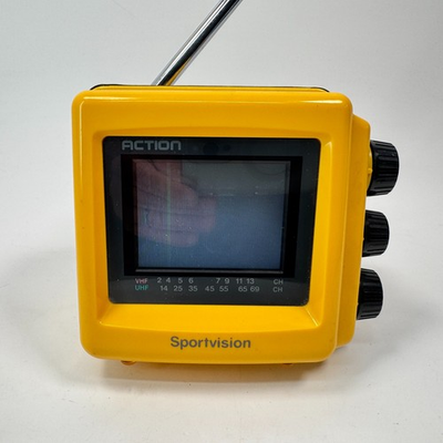 #ad Action Sportvision ACN 5332 Mini Portable Color TV Television Radio $49.99