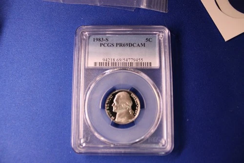 1983-S Jefferson Nickel Proof — photo from the most recent tracked eBay sale