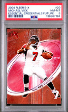 2004 Fleer E-X Michael Vick Essential Credentials Future #/46 PSA 8