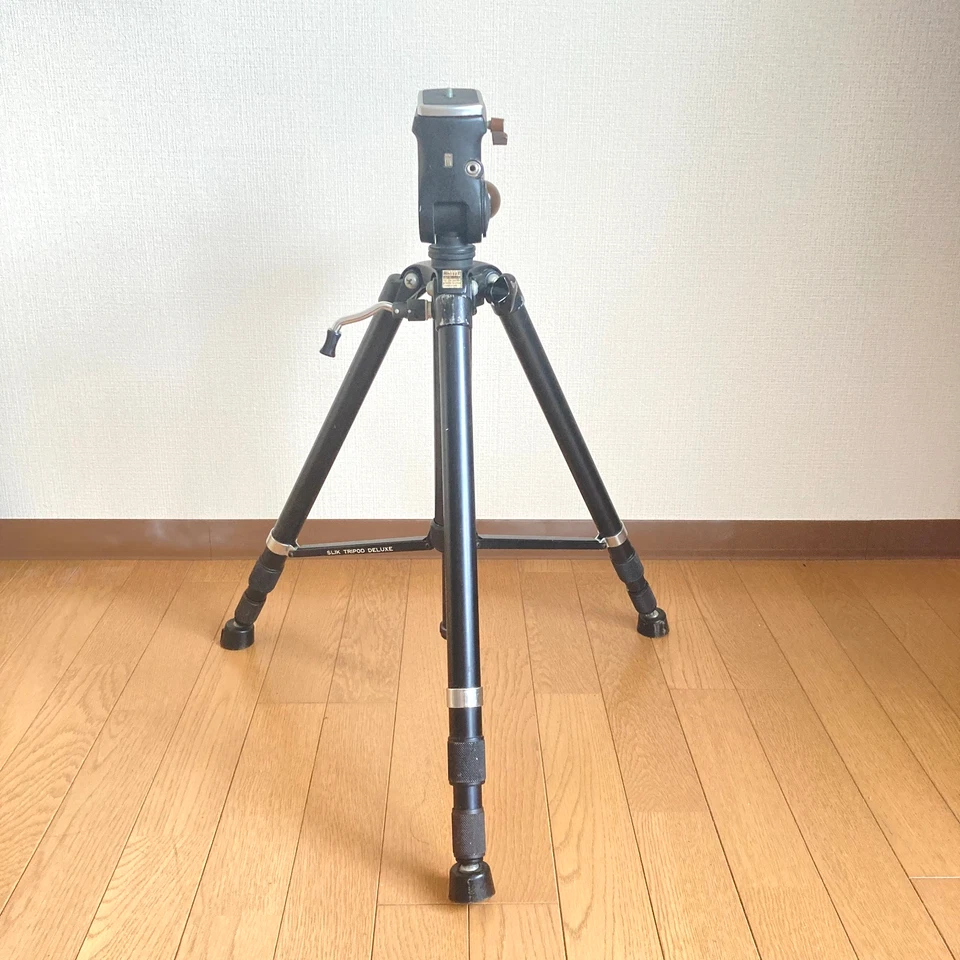 Slik Master Camera Video Tripod Sturdy Head Geared Tested Used 50" From Japan - Image 3 of 4