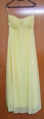 ABENDKLEID COCKTAILKLEID VON HEINE IN GELB GR. 36 NEU A021