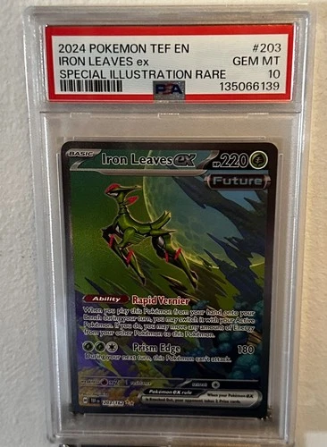 Iron Leaves ex #203 SIR Special Illustration Rare 2024 Temporal Forces PSA 10