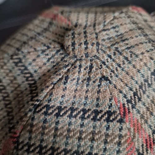 Cappello vintage 2x FAILSWORTH TWEED OLD BOND STREET LONDON inglese Deerstalker & Feather - Foto 5 di 21