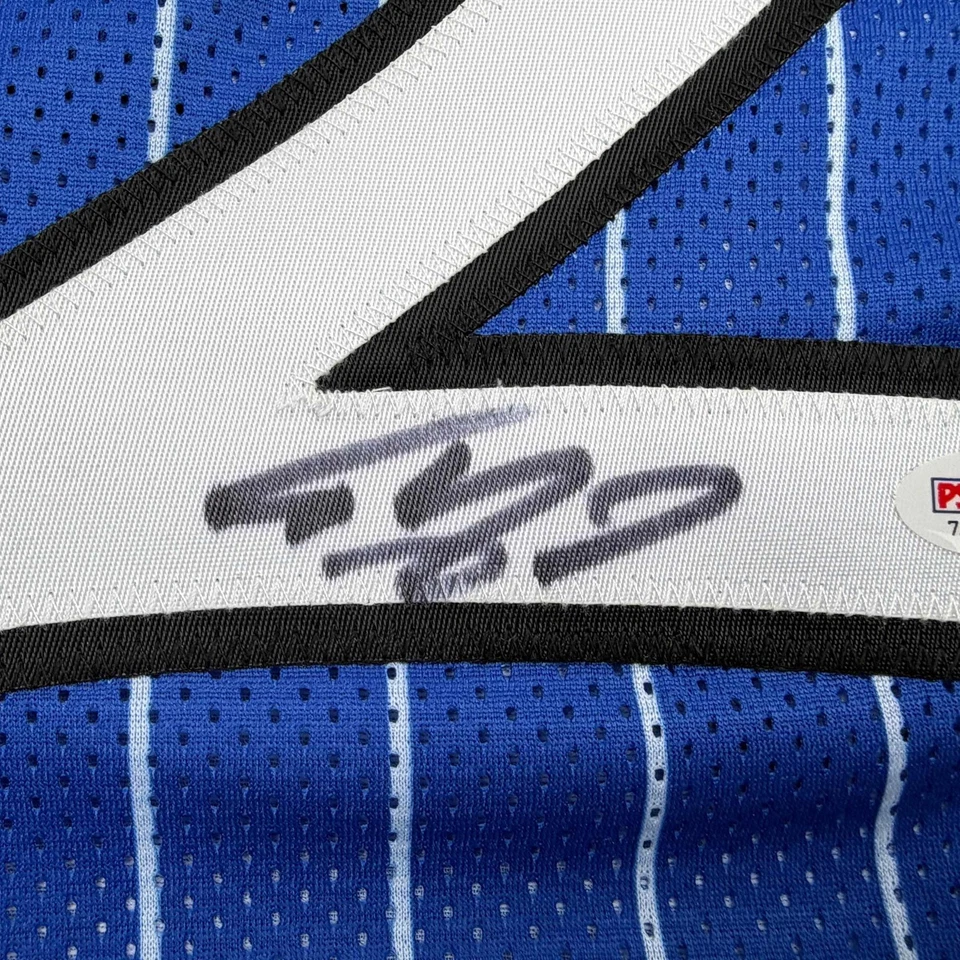 Autographed/Signed SHAQUILLE SHAQ O'NEAL Orlando Blue Pinstripe Jersey BAS COA - Image 3 of 4