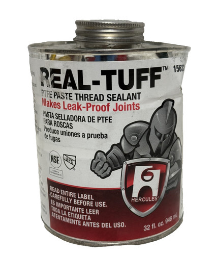 Hercules Real-Tuff 15632 PTFE Paste Thread Sealant 32 oz Quart Pipe Leak Proof