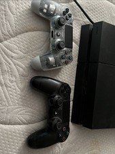 Sony PlayStation 4 Console Black, Two Controllers  External Hard Drive