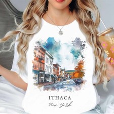 Ithaca New York Unisex Shirt Travel Gift New York Trip Lover Souvenir Tee