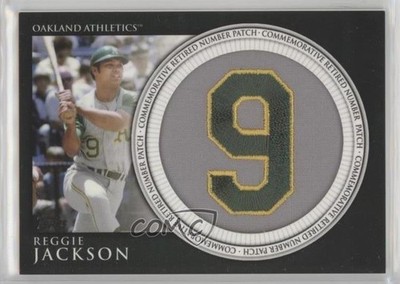2012 Topps Manufactured Retired Number Reggie Jackson (Bat Visible) Patch 0t2