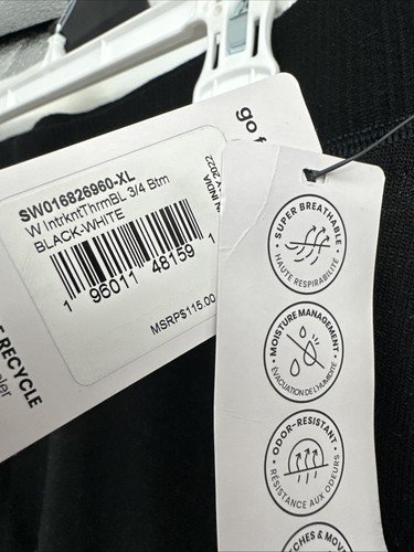 Smartwool Women’s Intraknit Thermal Merino Base Layer 3/4 Bottom Sz XL - Picture 2 of 4