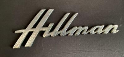 HILLMAN ALUMINIUM SCHRIFT AUTO ABZEICHEN EMBLEM ABZEICHEN