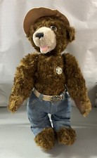 KNICKERBOCKER BEARS SMOKEY THE BEAR PLUSH STUFFED TOY TEDDY BEAR 18 RARE