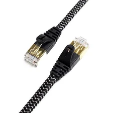 - 50FT - CAT7 10 Gigabit Ethernet Ultra Flat Patch Cable for Modem Router LAN...
