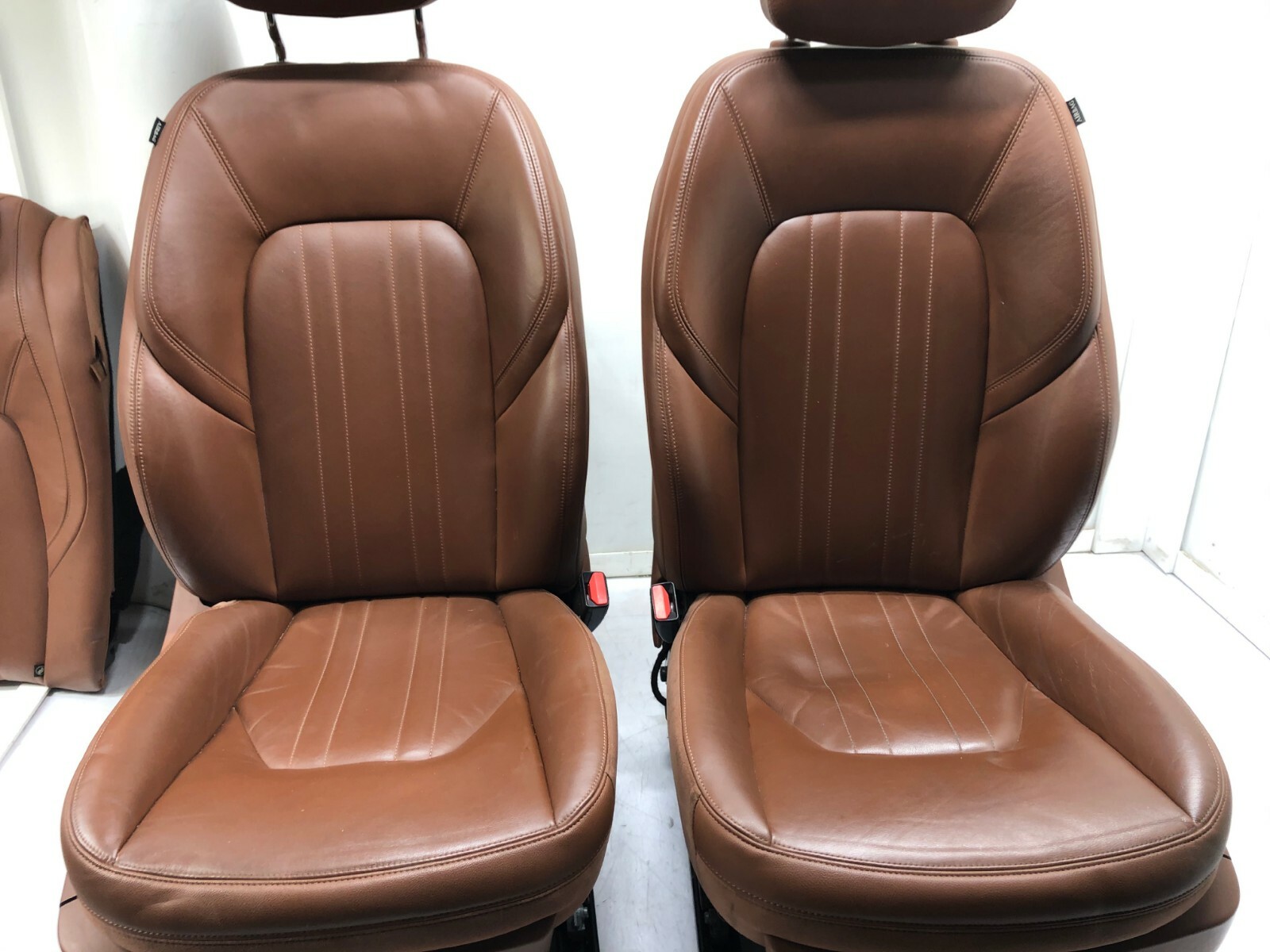 2014-2017 MASERATI GHIBLI FRONT REAR COMPLETE LEATHER SEAT CUSHION SET OEM.