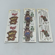 Stickers SUZY'S ZOO Teddy Bears HUGS Turtle  9521 9618 9568 Lot Of 3 Sealed
