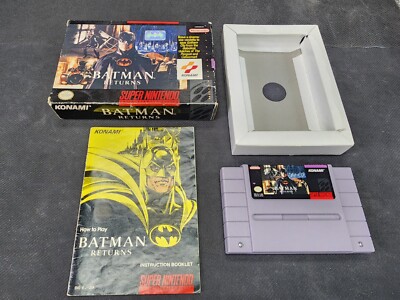 Batman Returns for Super Nintendo SNES Complete In Box CIB Great Shape