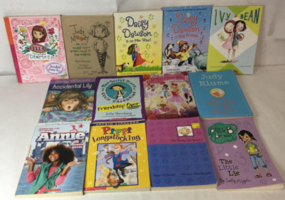 Lot of 13 Kids Chapter Books Variety - Genre : Girls General Fiction Life School