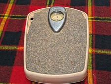 Vtg 50s Pink Health O Meter Bathroom Scale Continental Scale Corp MCM Metal MCM