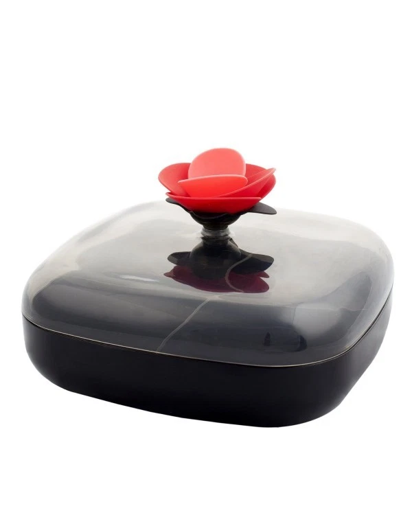 Vigar 5327 Rose Black Tea Cookies Biscuit Table Tray 4 Compartments European  - Image 2 of 4