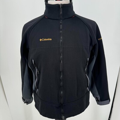 Columbia Sportswear Company Titanium MENS Black Full Zip Coat