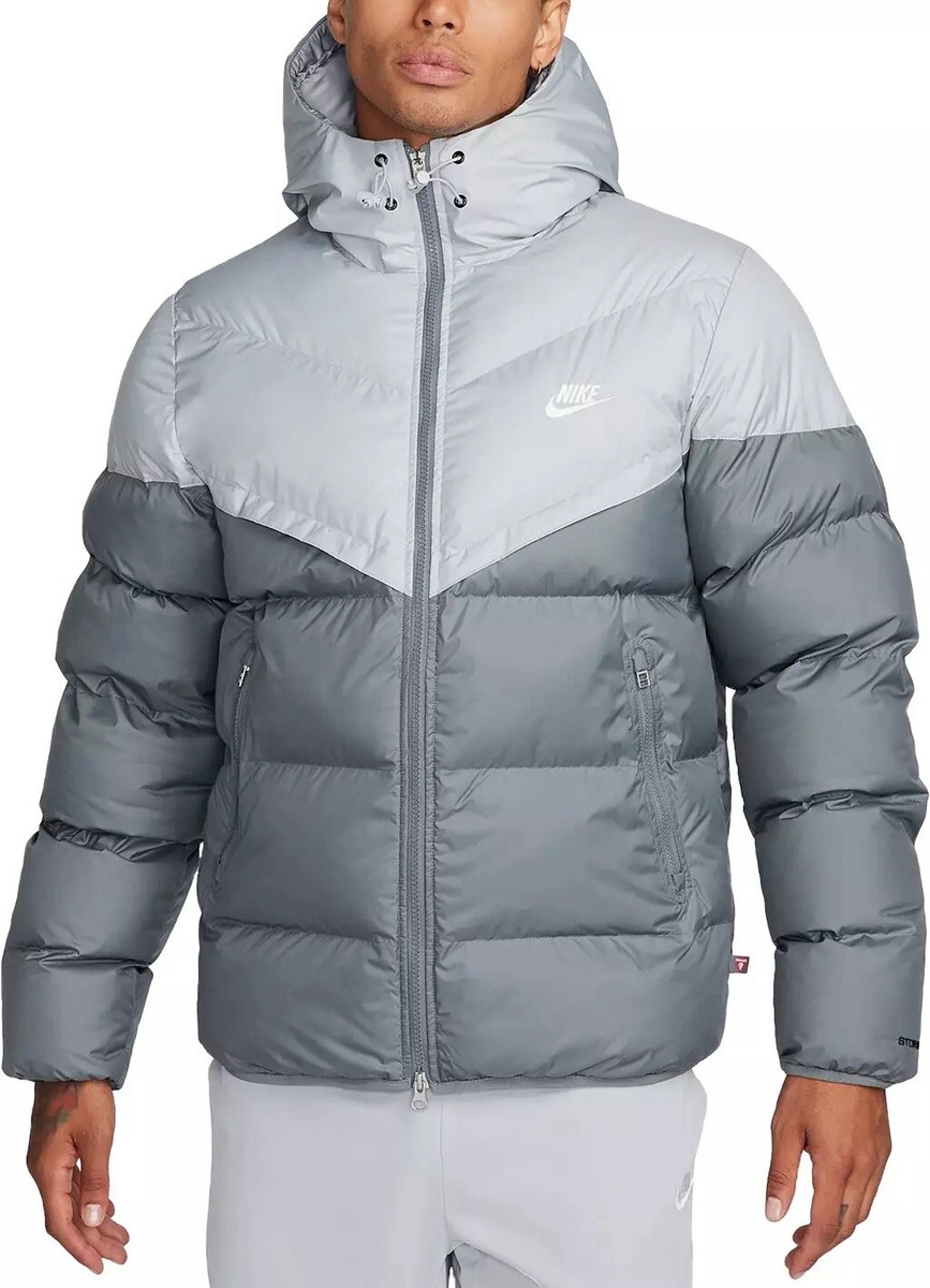 Nike Windrunner PrimaLoft Grey Puffer Jacket FB8185-077 Men's