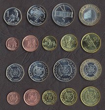 MOZAMBIQUE COMPLETE COIN SET 1+5+10+20+50 Cent +1+2+5+10 Meticais 2006 UNC LOT 9