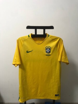 Mens Brazil Team Jersey Large Home football shirt top 2016 2017