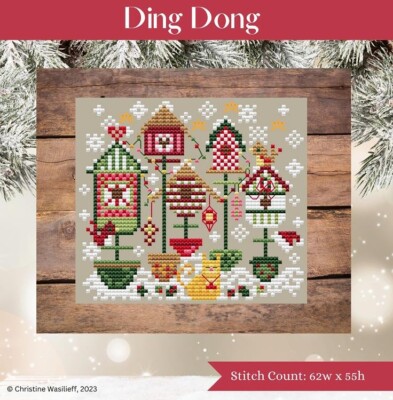 Shannon Christine Designs Counted Cross Stitch Chart ~ Ding Dong | eBay