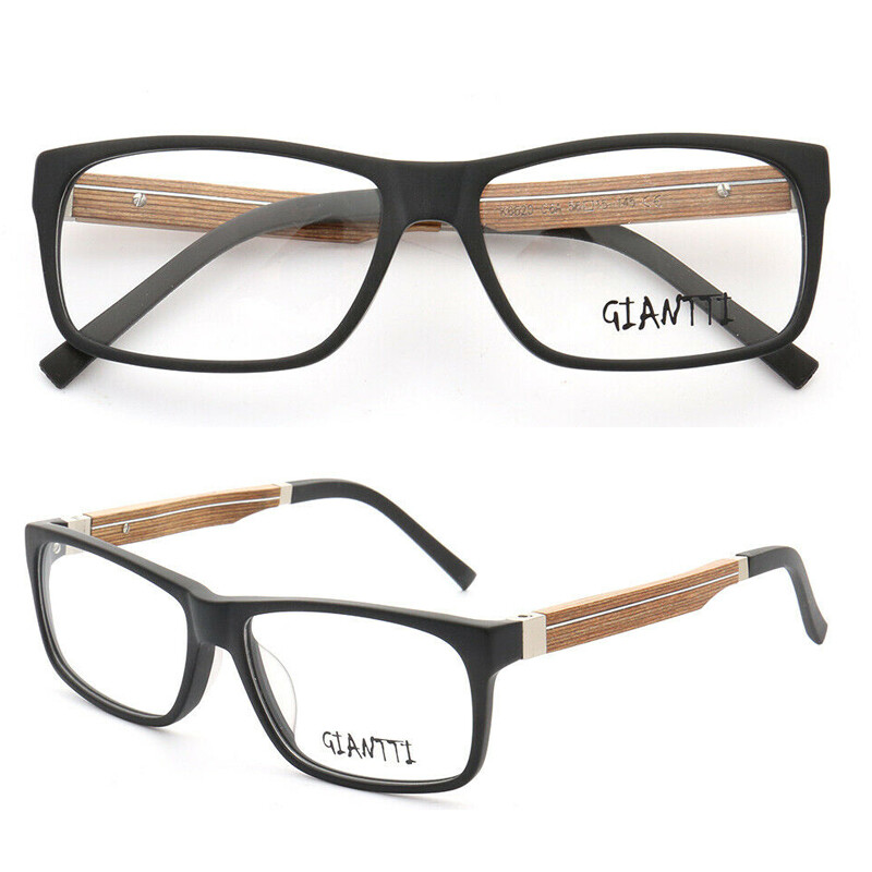 Men Wooden Wood Eyeglasses Frames Women Square Reading Classic Eyewear  Glasses
