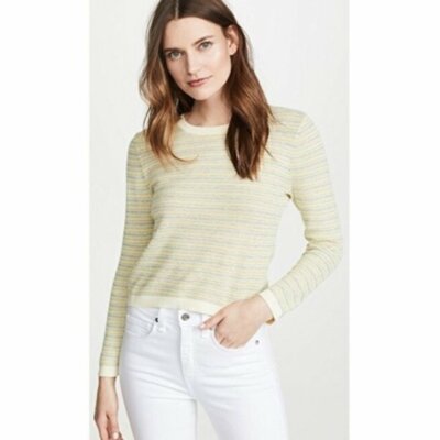 Veronica Beard Sweater Boise Yellow Multi XL NWT