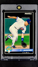 1992 Pinnacle #550 Rey Sanchez RC Rookie Chicago Cubs Baseball Card. rookie card picture