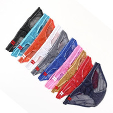 Mens Underwear Low Waist Briefs Mesh Breathable Elastic See Through Undies