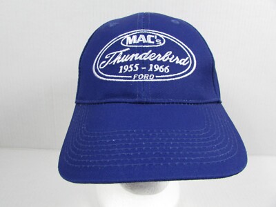 Macs Thunderbird 1955-1966 Ford Blue Baseball Cap Adjustable