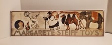 Rare Vintage "Margarete Steiff Toys" Dealer Sign 1995 Cast Iron Enamel Germany