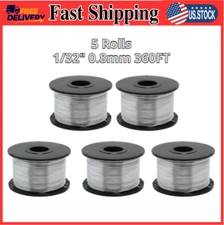 5 Rolls Rebar Tie Wire – 0.8mm, 360FT Stainless Steel for Rebar Tie Tool/Gun