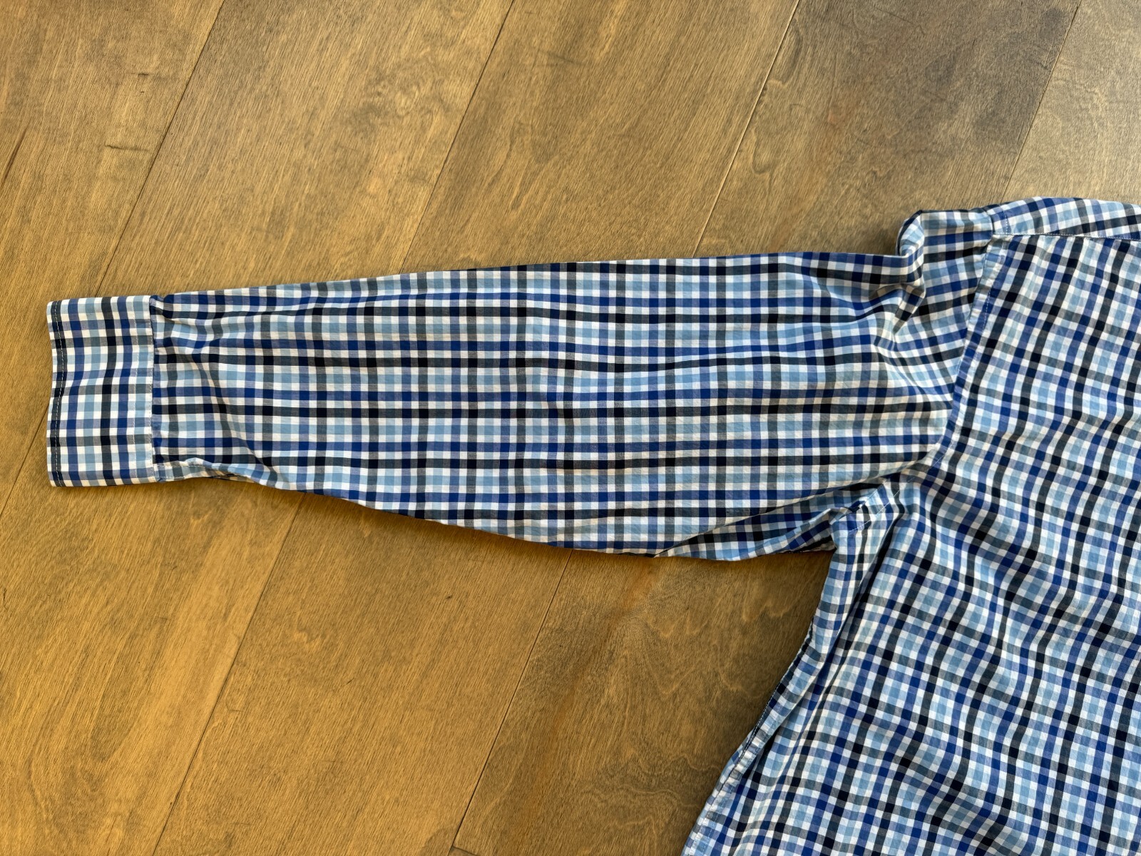 Pendleton Bridgeport Blue Checked Long Sleeve But… - image 4