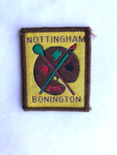 NOTTINGHAM -  BONINGTON the artist    Cloth badge