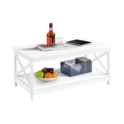 Couchtisch Sofatisch Wohnzimmertisch Kafffeetisch Beistelltisch Tisch mit Ablage