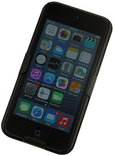 BLACK HARD CASE COVER + BELT CLIP HOLSTER STAND FOR iPOD TOUCH 5 6 7 - Picture 4 of 7
