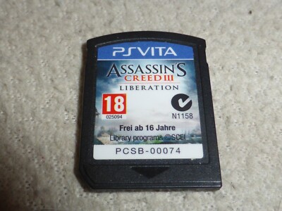 PLAYSTATION PS VITA GAME CARTRIDGE ONLY ASSASSINS CREED III 3 LIBERATION PAL