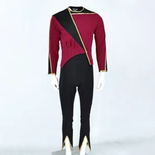 The Next Generation Admiral Gregory Quinn Uniforms Shirt Pants Starfleet Costume