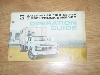 Caterpillar 1100 Series Diesel Truck Engines Operation Guide 