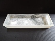 VINTAGE VACATIONER  MAKE UP TRAIN CASE WHITE PLASTIC REPLACEMENT TRAY ONLY