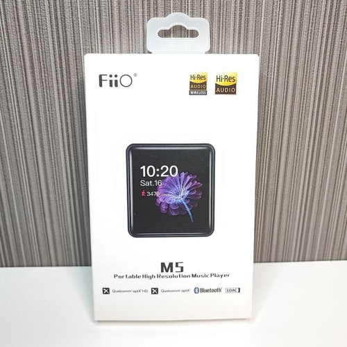 FiiO M5 Hi-Res MP3 Digital Audio Player Bluetooth Touch Screen Silver with Box
